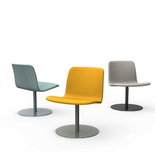 Contemporary chair - SOLA  - Martela - indoor / fabric / metal base