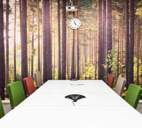 Contemporary boardroom table - ALKU - Martela - oak / ash / laminate