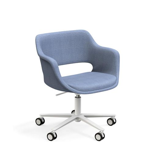 Classic conference chair - Kilta - Martela - indoor / polished aluminum / metal base