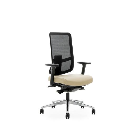 Plastic task chair - JAMES MESH - Martela - aluminum / mesh / fabric