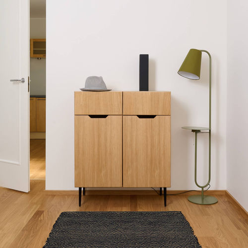 High sideboard - NOBLE - Radis Furniture - contemporary / wood veneer / with drawers