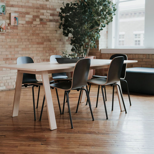 Contemporary boardroom table - BAC  - Haworth Europe - walnut / ash / wenge