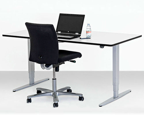 Free-standing desk - ERGO - Ropox A/S - contemporary / laminate / straight