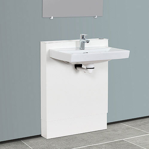 Wall-mounted washbasin - STANDARDLINE - Ropox A/S - porcelain / composite / stainless steel