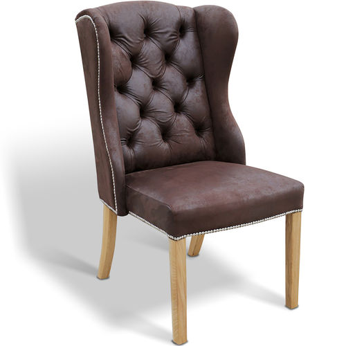 Classic chair - ROXY - Ecomatrix SRL - indoor / fabric / oak