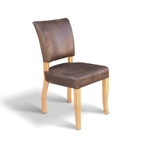 Traditional chair - BRENDA - Ecomatrix SRL - indoor / fabric / oak