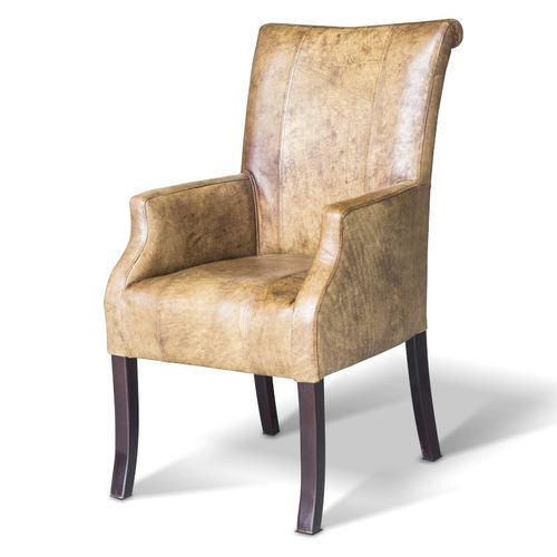 Vintage chair - JENNY - Ecomatrix SRL - indoor / leather / oak