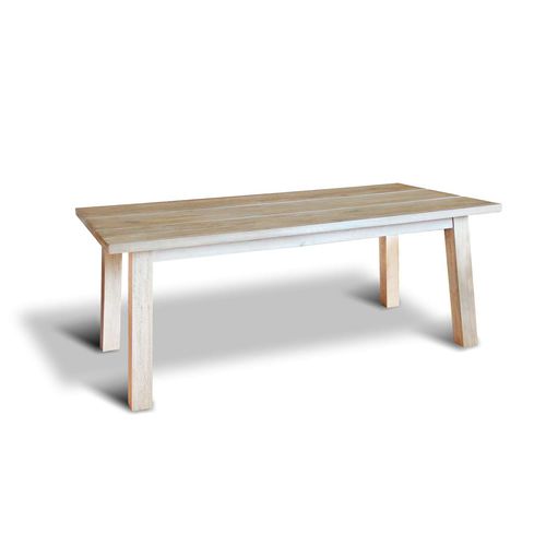 Contemporary table - TRIO - Ecomatrix SRL - oak / oak base / rectangular
