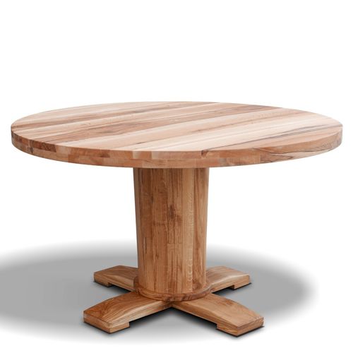 Contemporary table - SOPHIA - Ecomatrix SRL - oak / oiled wood / oak base