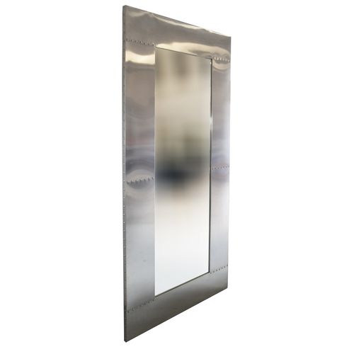 Wall-mounted mirror - AERO - Ecomatrix SRL - industrial design / rectangular / aluminum