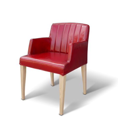 Vintage chair - BRESCIA - Ecomatrix SRL - indoor / leather / oak
