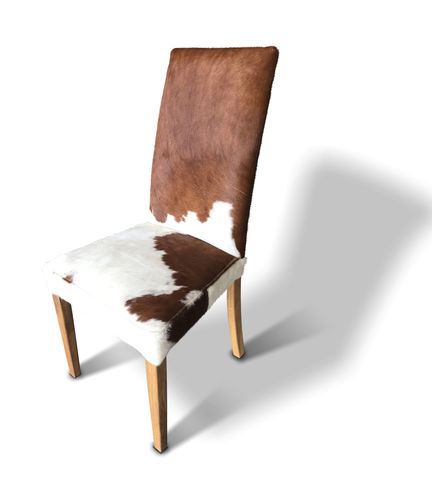 Contemporary chair - HARRY   - Ecomatrix SRL - indoor / oak / cowhide