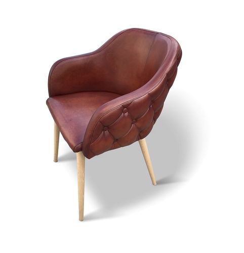 Vintage chair - RAFAEL - Ecomatrix SRL - indoor / beech / upholstered