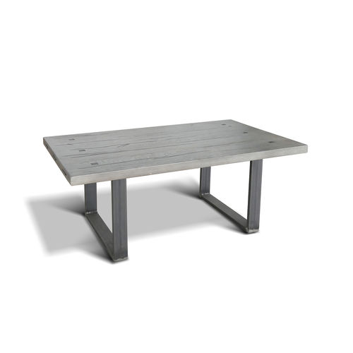 Contemporary table - UDINE - Ecomatrix SRL - oak / steel base / painted steel base