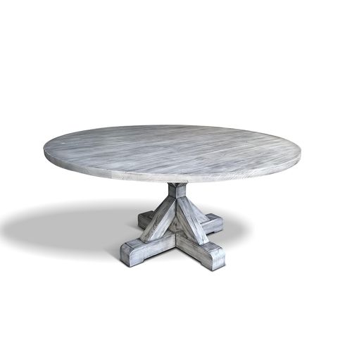 Traditional table - CHURCHILL - Ecomatrix SRL - oak / oak base / round