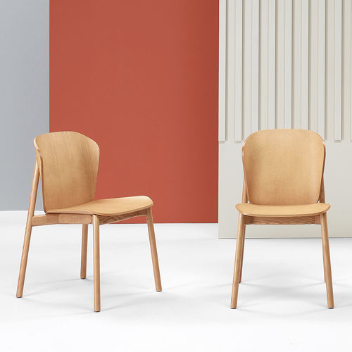 Contemporary chair - Finn - SCAB GIARDINO SPA - indoor / wooden / wooden base