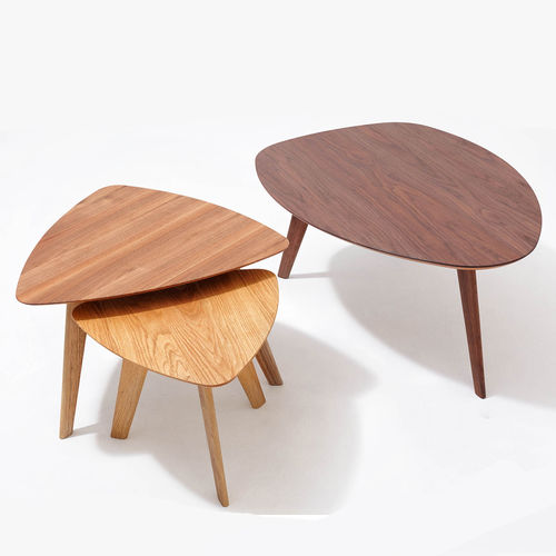 Contemporary coffee table - FINN - sixay furniture - oak / walnut / solid wood