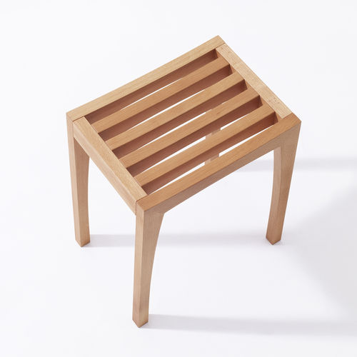 Original design stool - ZEBRA - sixay furniture - oak / solid wood / beech