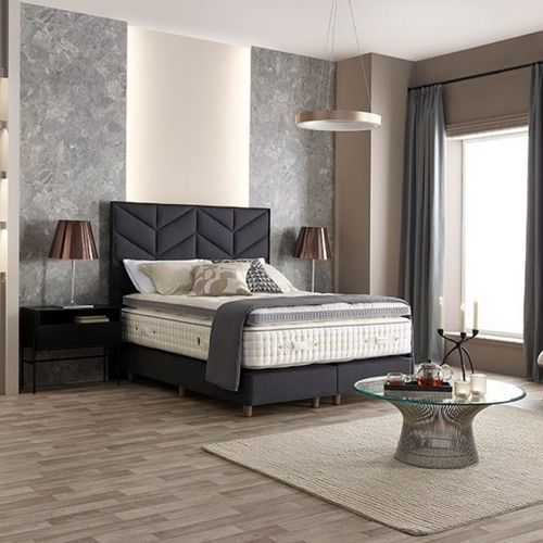 Double mattress - ENHANCER 6,000 - HARRISON SPINKS - spring / white / cotton