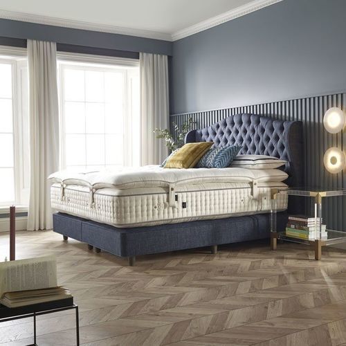 Double mattress - LUXURY ENHANCER 9 000 - HARRISON SPINKS - spring / white / cotton