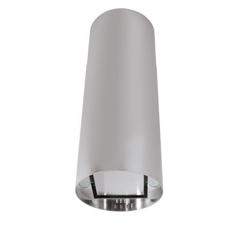 Wall-mounted range hood - CILINDRO PLUS - STEEL TIME SRL - island / with built-in lighting / original design