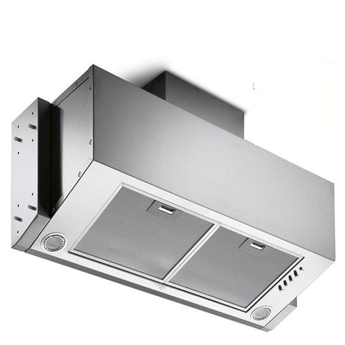 Wall-mounted range hood - INTERNO PENSILE - STEEL TIME SRL - with built-in lighting