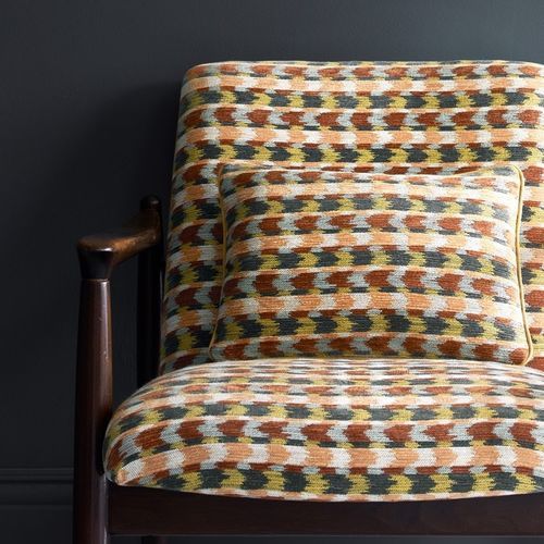 Upholstery fabric - RENE  - Jane Churchill - for curtain / geometric pattern / polyester