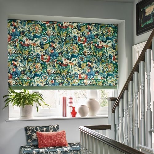 Upholstery fabric - RIVERA  - Jane Churchill - for curtain / for roller blinds / floral pattern