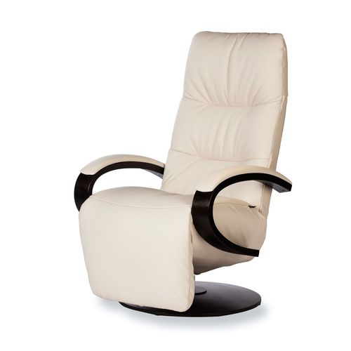 Contemporary relaxing armchair - Helena - STRÄSSLE Switzerland AG - leather / with footrest / reclining