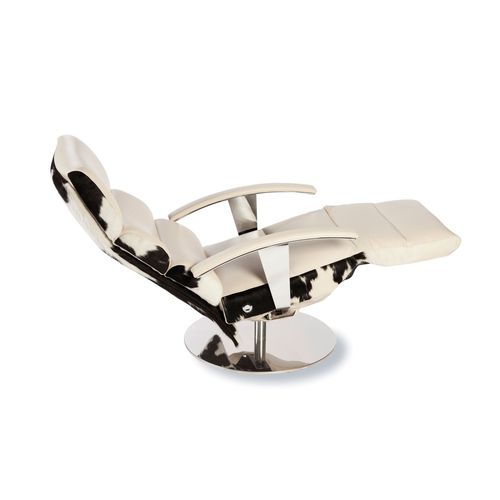 Contemporary relaxing armchair - Nico - STRÄSSLE Switzerland AG - leather / with footrest / reclining