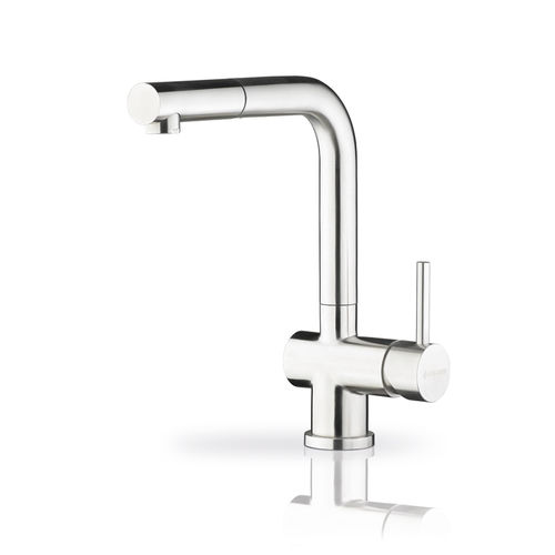 Countertop mixer tap - CAPRICCIO - PYRAMIS Deutschland GmbH - stainless steel / kitchen / 1-hole