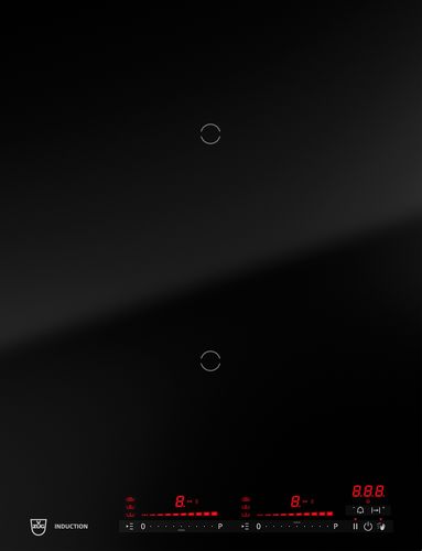 Induction cooktop - V4000 I402 - V-ZUG AG - vitroceramic / commercial / 2 burner