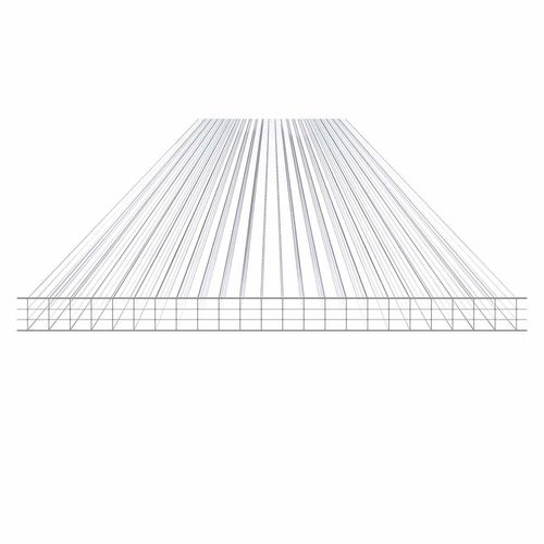 Cellular polycarbonate sheet - 4-WALLED - SKYLUX - roof / translucent / insulated