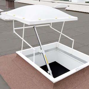 Glass smoke vent - SKYMAX CE - SKYLUX - PVC / smoke and heat extractor