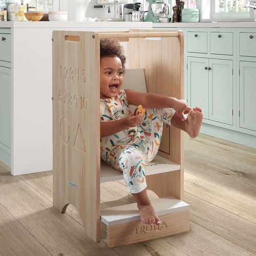 Contemporary chair - TORRE TROTTA MONTESSORI - micuna - indoor / lacquered MDF / child's