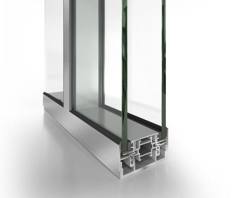 Fixed partition - EP30 - ETEM  - with glass panel / metal / commercial