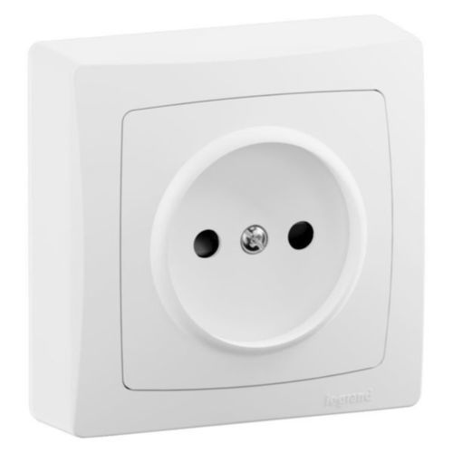 Power socket - ASL - LEGRAND - surface-mount / white / with child protection