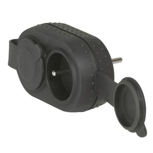 Power socket - 0 504 70 - LEGRAND - double / weatherproof / rubber