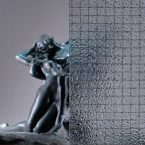 Wired glass panel - 521 - Glasfabrik Lamberts GmbH & Co. KG  - patterned / translucent / for partition wall