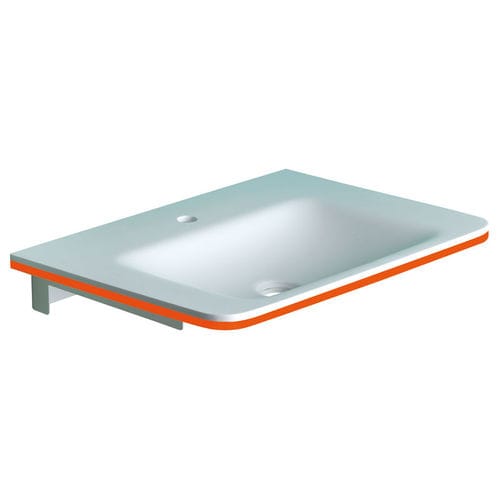 Corian® washbasin - B44CNM05 - PONTE GIULIO - console / stone / metal