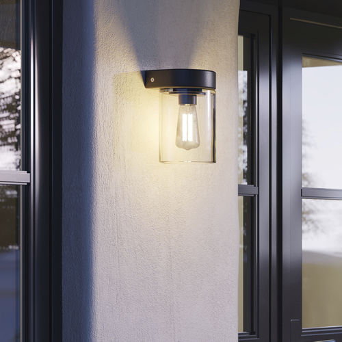 Contemporary wall light - TESLA  - Royal Botania - outdoor / aluminum / glass