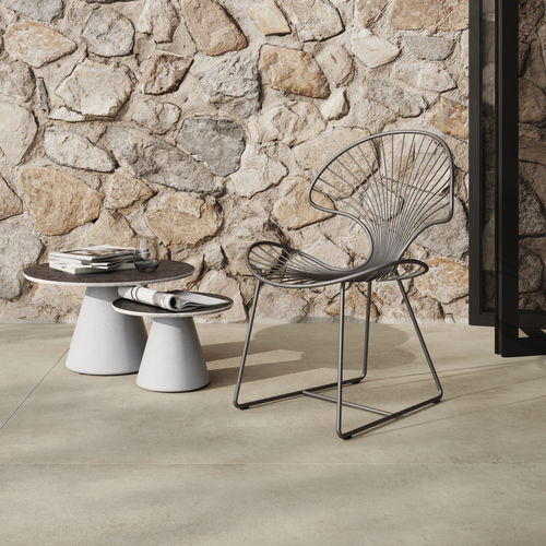 Contemporary garden chair - OSTREA - Royal Botania - outdoor / fabric / stainless steel base