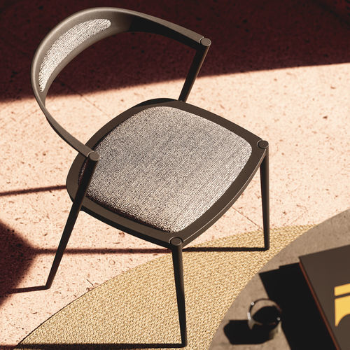 Contemporary garden chair - STYLETTO 55 - Royal Botania - outdoor / aluminum / fabric