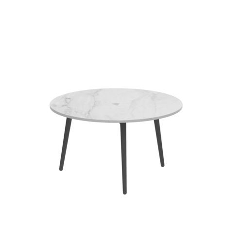 Contemporary side table STYLETTO Royal Botania teak / ceramic