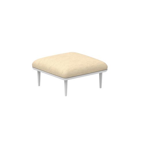 Contemporary pouf - STYLETTO - Royal Botania - fabric / aluminum / square