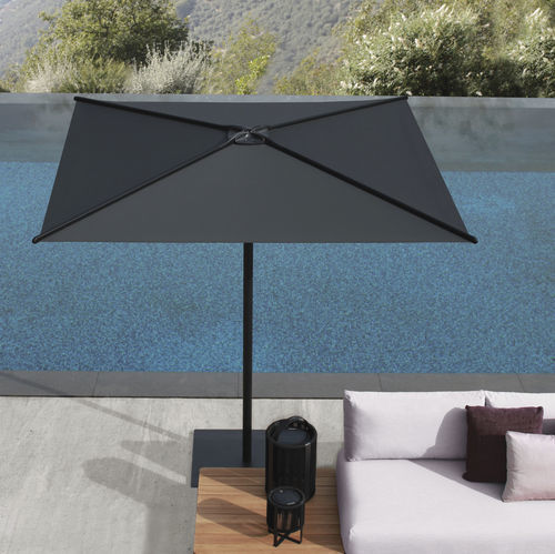 Square parasol - OAZZ - Royal Botania - mast-centered / Batyline® / aluminum