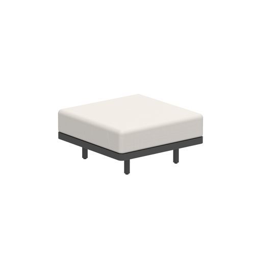 Contemporary footrest - ALURA 80 - Royal Botania - Batyline® / aluminum / outdoor