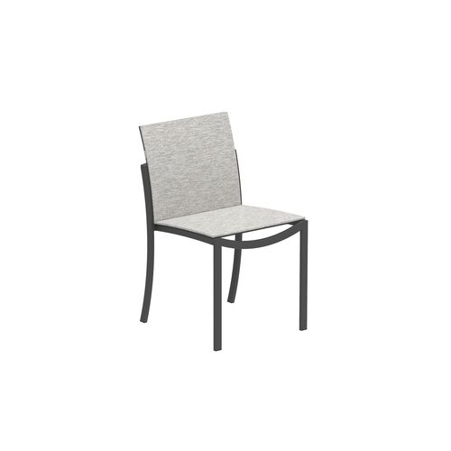 Contemporary dining chair - OZON - Royal Botania - outdoor / Batyline® / stainless steel base