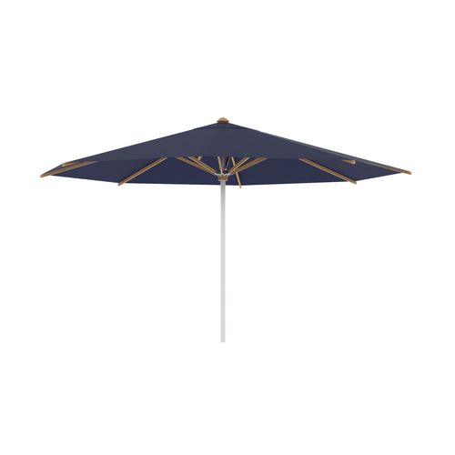 Round parasol - SHADY - Royal Botania - mast-centered / textile / teak