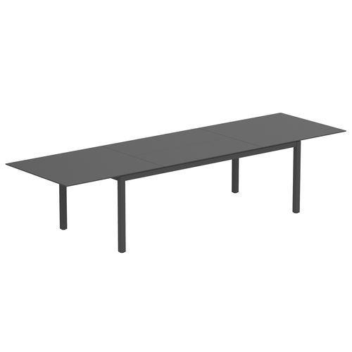 Contemporary dining table - TABOELA - Royal Botania - teak / ceramic / stainless steel base